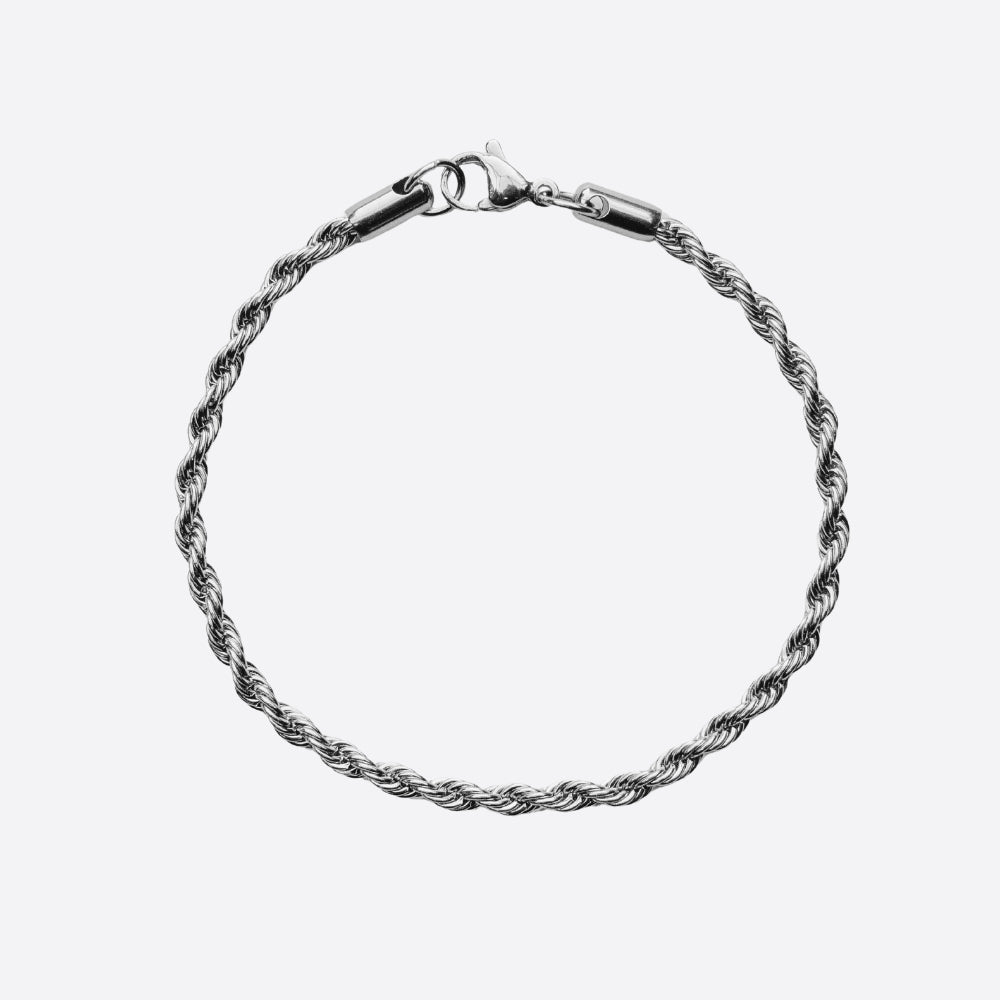 ROPE BRACELET - 3MM SILVER