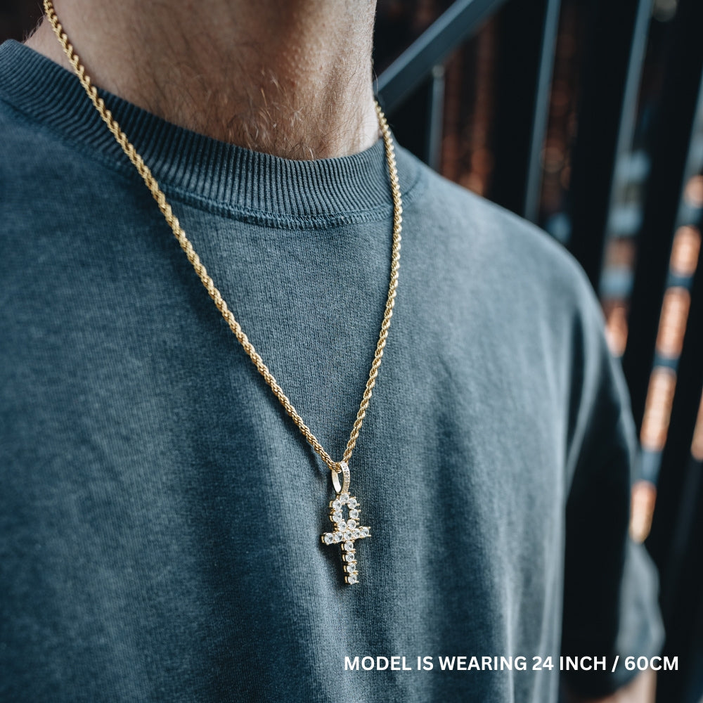 ANKH CROSS PENDANT - 18K GOLD