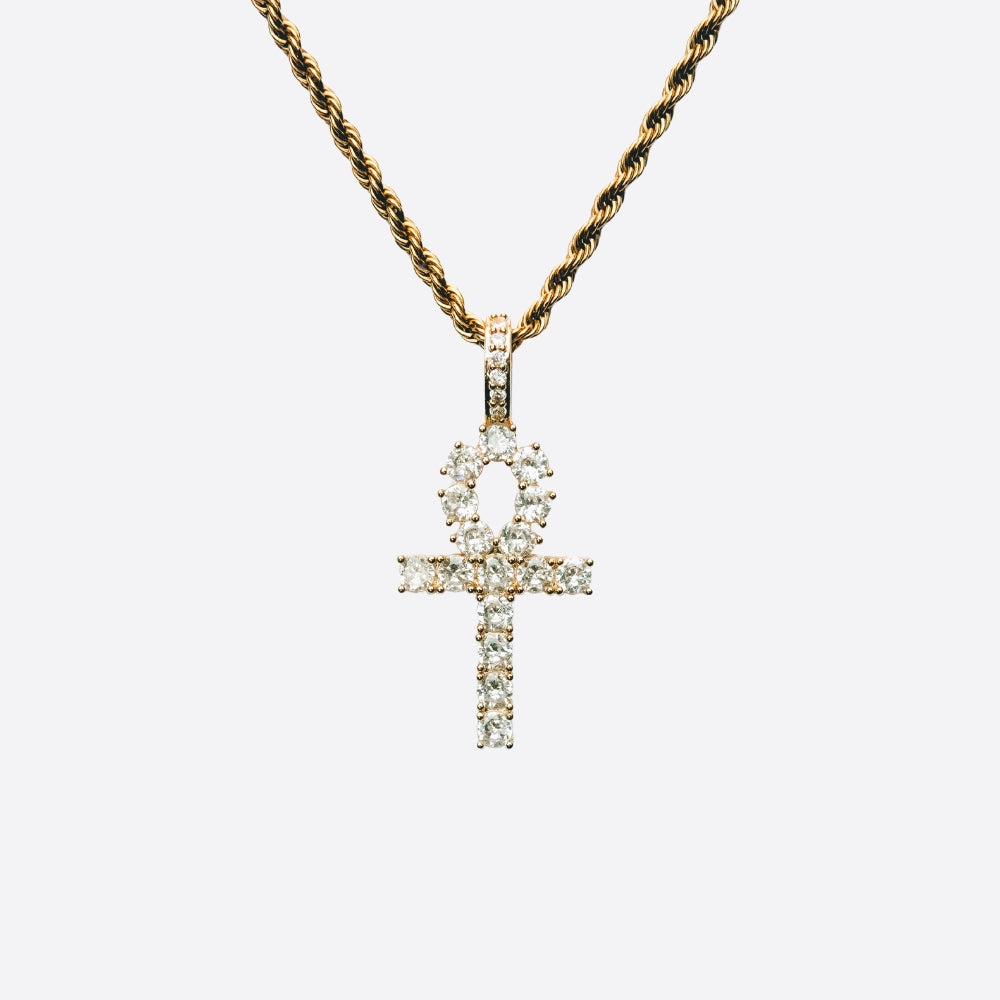 ANKH CROSS PENDANT - 18K GOLD