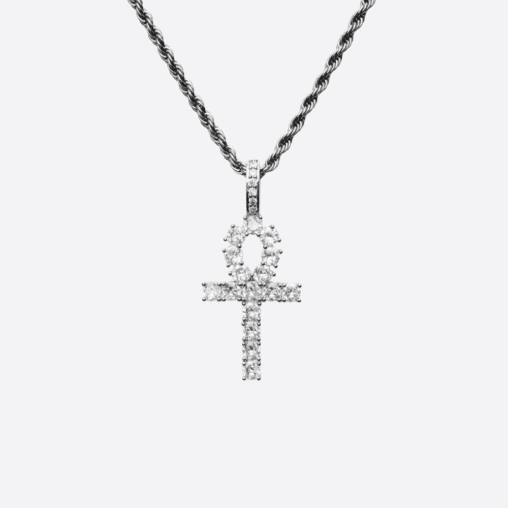 ANKH CROSS PENDANT - 18K SILVER