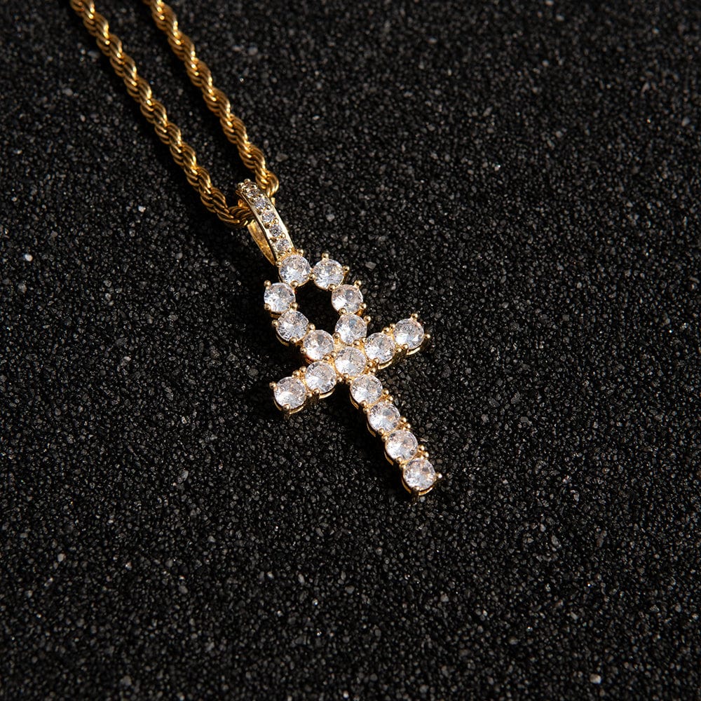 ANKH CROSS PENDANT - 18K GOLD