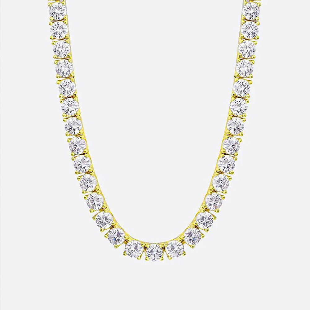 TENNIS CHAIN - 5MM 18K GOLD