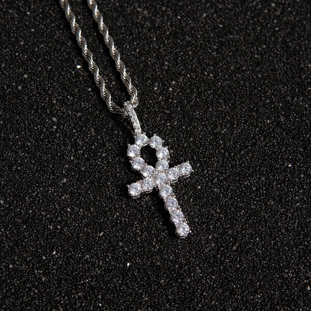 ANKH CROSS PENDANT - 18K SILVER